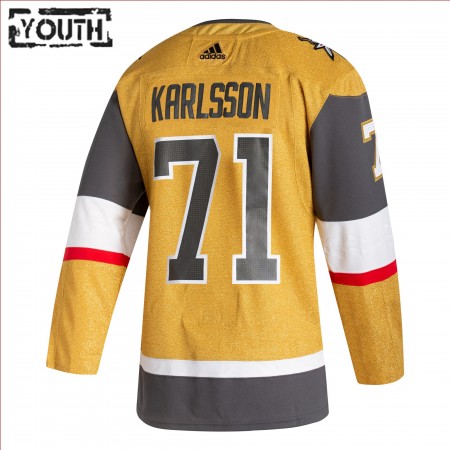 Kinder Eishockey Gold Vegas Golden Knights Trikot William Karlsson 71 2020-21 Ausweich Authentic